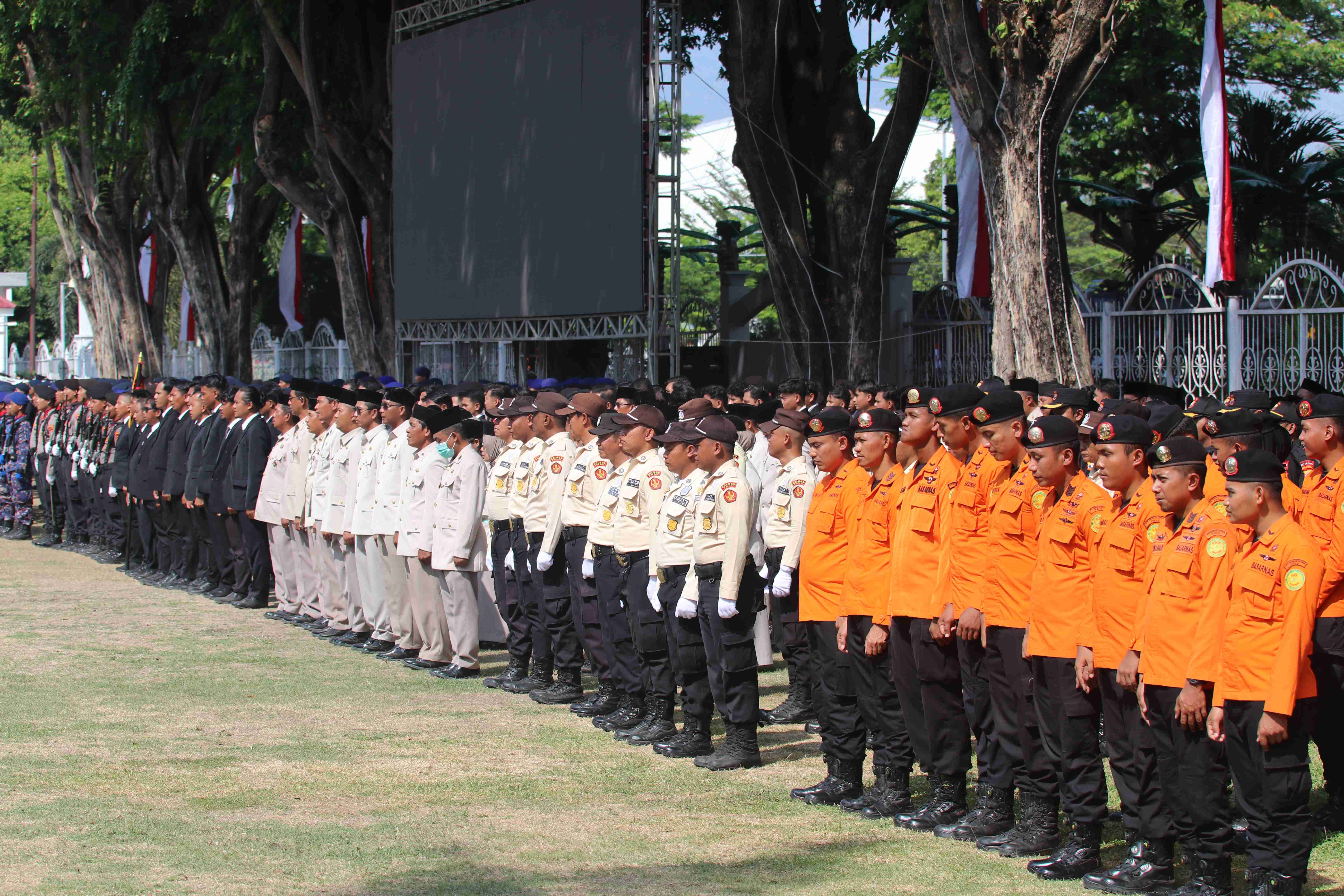 Basarnas Palu Hadiri Upacara Peringatan Ke-80 Hari Bhayangkara Tahun 2026 di Polda Sulawesi Tengah