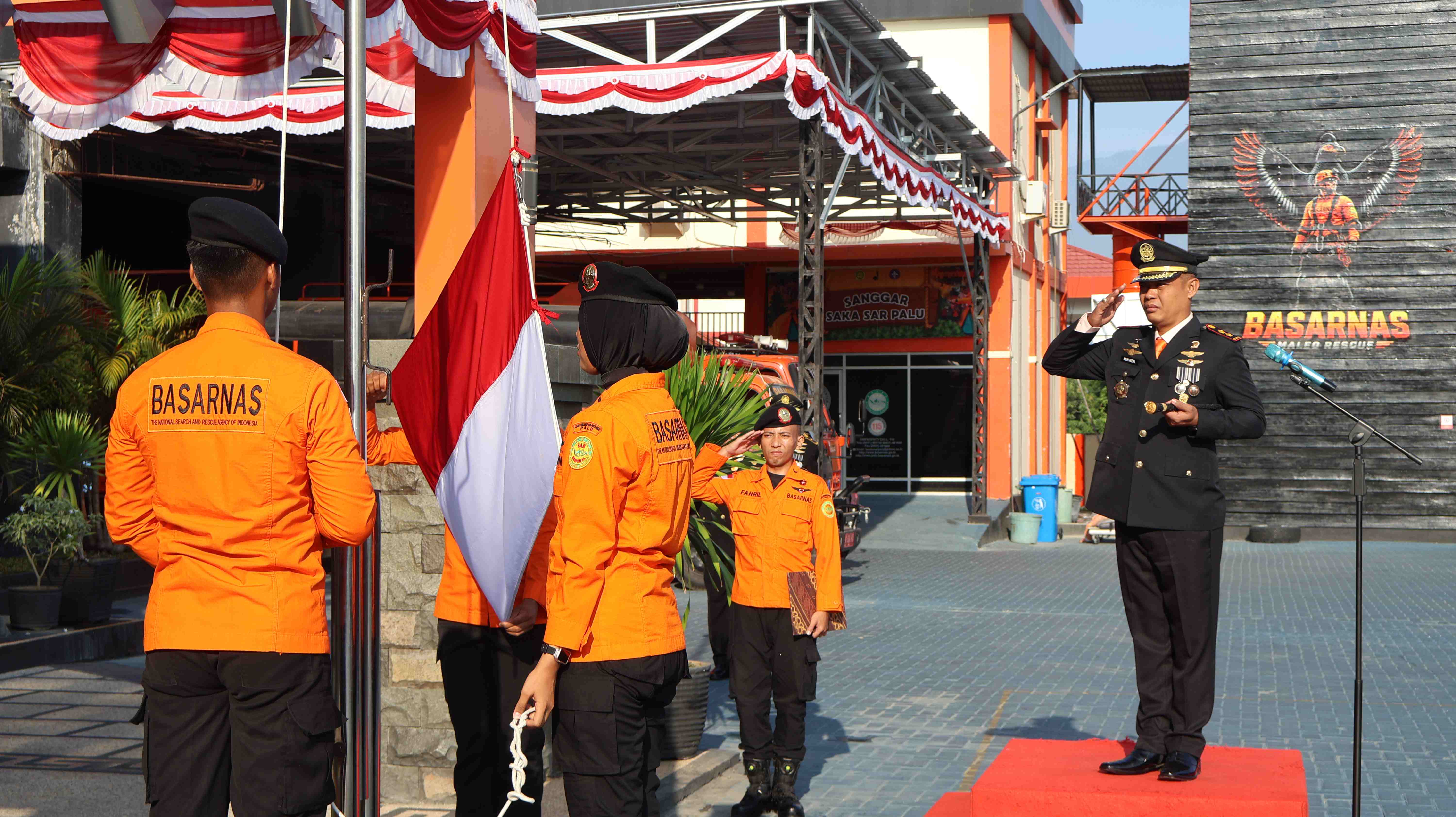 Peringati HUT ke-81 Kemerdekaan RI, Basarnas Palu Teguhkan Semangat Pengabdian