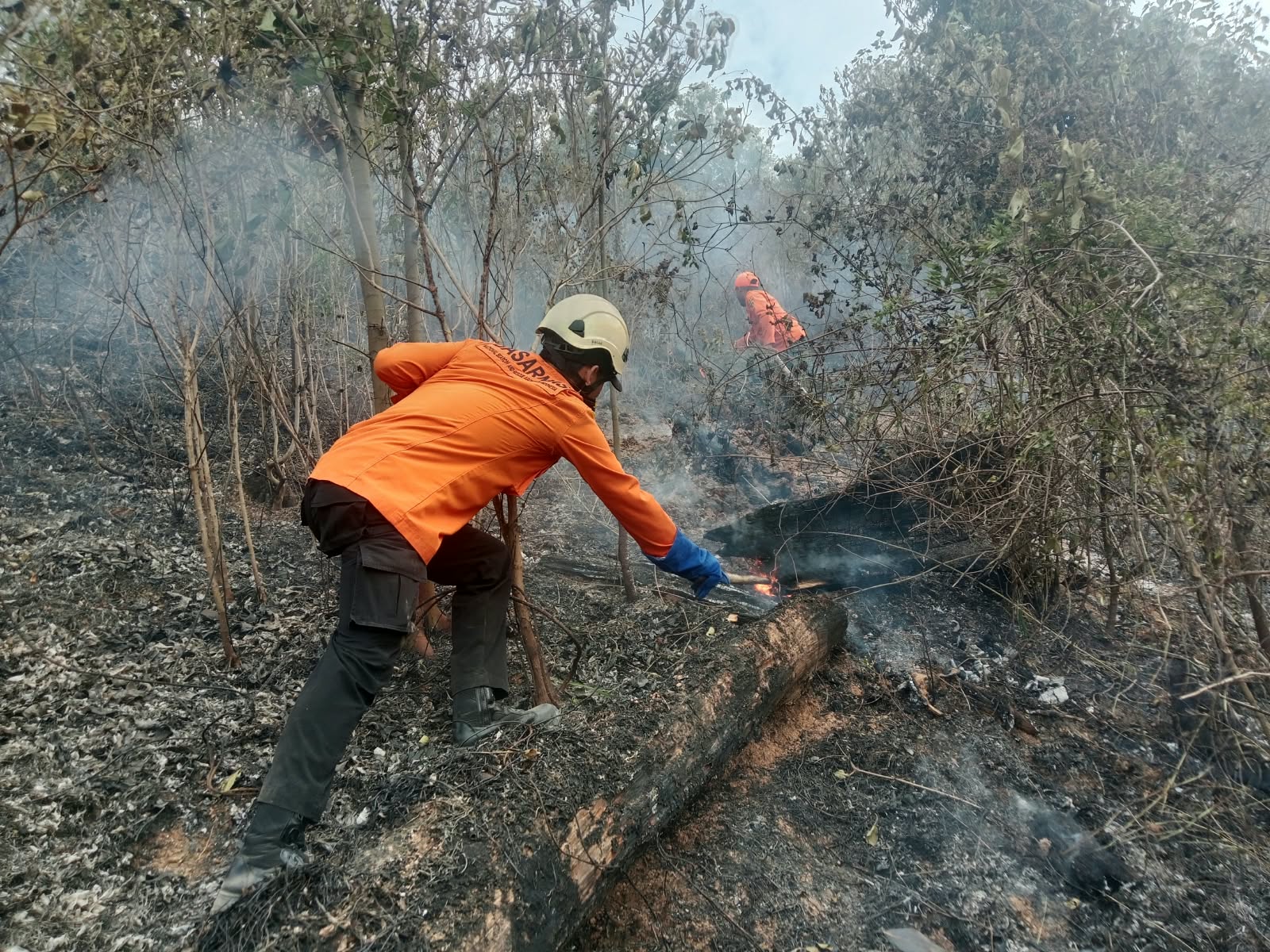 Tim Gabungan Padamkan Karhutla Di Desa Lelean Nono, Tolitoli