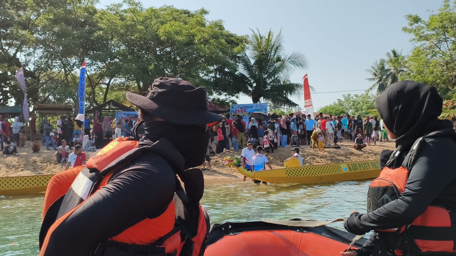 Unit Siaga SAR Toli-Toli Laksanakan Siaga Khusus Pengamanan Lomba Dayung Perahu Naga